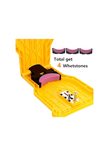 Maiyame Plastik + Taş Zımpara Seti, 14-20 İnç 1/2 Delikli Motosaplar İçin, 3 Ekstra Zımpara Taşı İle