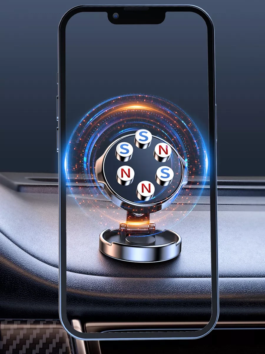 4-electronics Araba İçin Manyetik Telefon Tutucu 232650892 Siyah