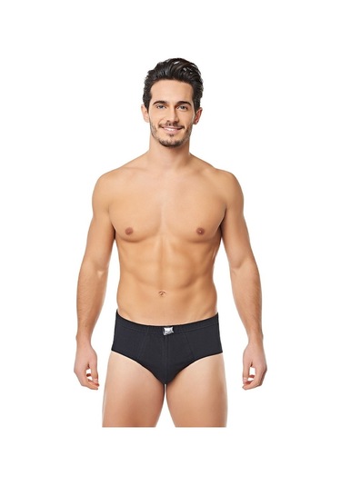 Tutku 6'Lı Slip Penye Yüksek Kalite Erkek Külot Siyah