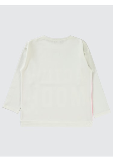 Civil Girls Kız Çocuk Sweatshirt 6-9 Yaş Kırık Beyaz Kırık Beyaz