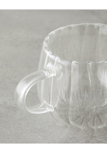 English Home Astral Borosilikat Cam Double Wall Kupa 280 Ml Şeffaf Şeffaf