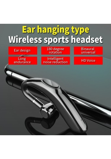 Flybuy Bluetooth 5.1 Tek Kulaklık Mikrofonlu Kablosuz Kulak Üstü Kulaklık, Kırmızı, Model Abc, Boyut M, Çalışma Yaşamı Uzun