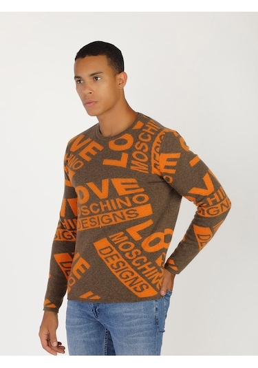 Moschino Yeni Moschıno Erkek Sweatshirt (321438356) Kahverengi