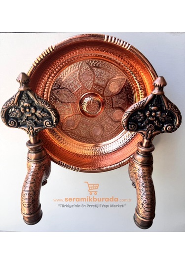 Lpd Hamam Taslı İkili Desenli Özel Osmanlı Musluğu Bakır Bakır