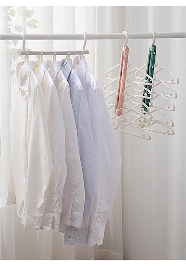 Suntek Magideal Elbise Askısı Depolama Çok Katmanlı Katlanır Yeşil