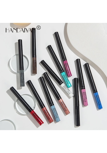 Uv Işık Neon Eyeliner Kalem Gözler Makyaj Kırmızı Su Geçirmez Sıvı Renkli Göz 33 No Box 01