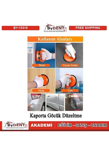 Pdr Boyasız Göçük Düzeltme Saplı Vantuz