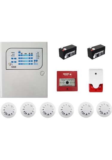 6 Lı Yangın Alarm Seti