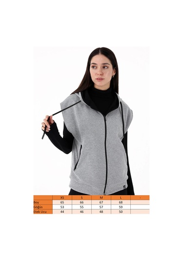 Scorp Impact Reversible Kadın Çift Taraflı Yelek Gri Standart Çok Renkli