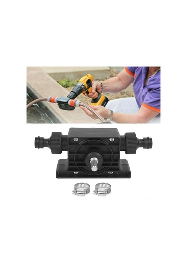 Hombey Elektrik Matkaplı Taşınabilir Siyah Yağ Pompa, Korozyona Dayanıklı, Otomatik İşlem, 2 Bağlantı Aleti İçerir