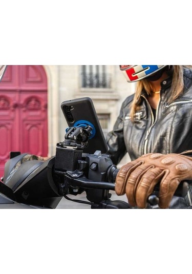 Quadlock Motosiklet Fren Rezervuarı Bağlantısı Siyah