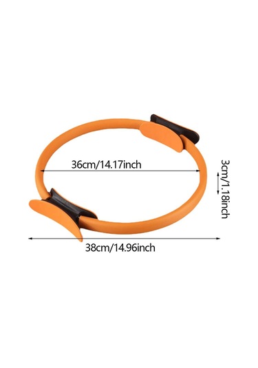 Suntek Pilates Hoop Circle Elastiklik Kadınlar Kızlar Turuncu Turuncu