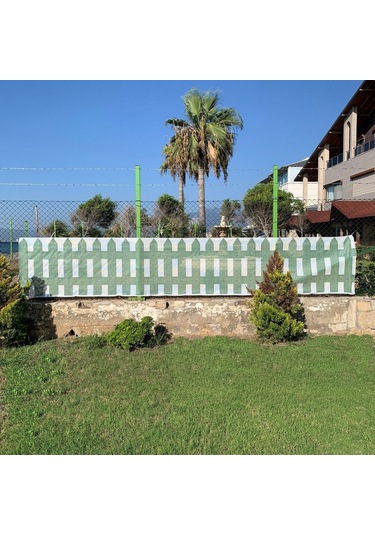 Baskılı Balkon Çit Filesi 1m X 5m Model A - Cırt Kelepçe Hediyeli