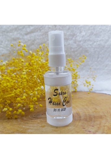 20 Adet Kolonya Şişesi Sprey Şişe Hediyelik Sade Model