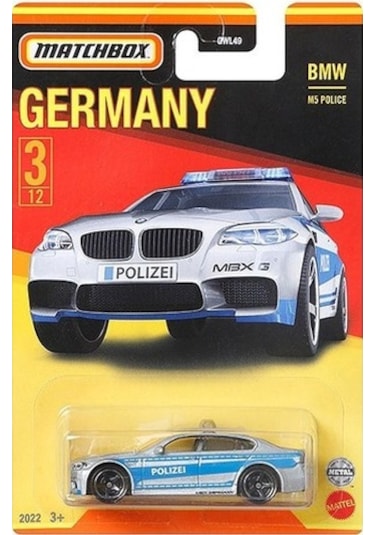 Matchbox Best Of Gemany Arabalar Bmw M5 Police GWL49 HFH46