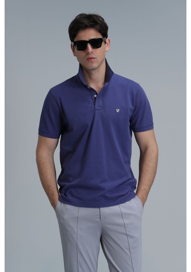 Lufian Erkek Laon Smart Polo T-shirt 111040164 Yeşil Mor Lufian Erkek Laon Smart Polo T-shirt 111040164 Yeşil Mor