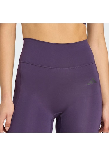 Adidas Optime Essentials No Front Rise Seam 7/8 Kadın Tayt Jy4818 Mor