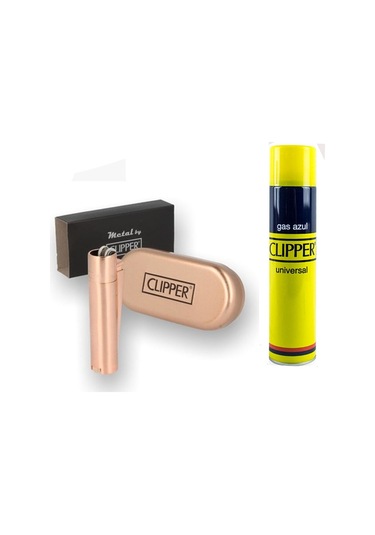 Clipper Metal Çakmak Özel Kutulu Rose Cliper Çakmak Gazı