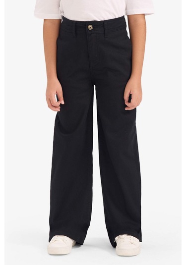 Defacto Kız Çocuk Flare Fit Gabardin Pantolon G4227a825wnbk21 Siyah-bk21