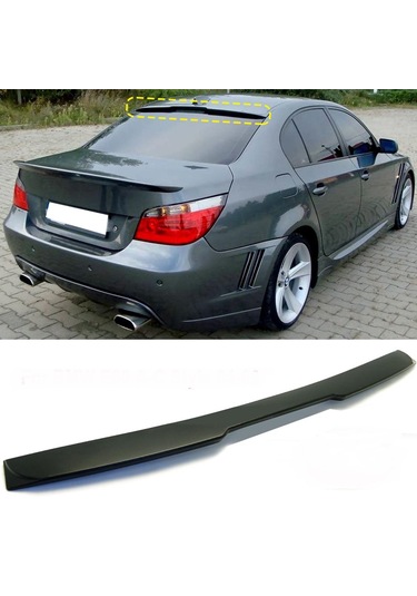 BMW E60 2004-2012 PLASTİK BOYASIZ M4 STYLE CAM ÜSTÜ SPOYLER