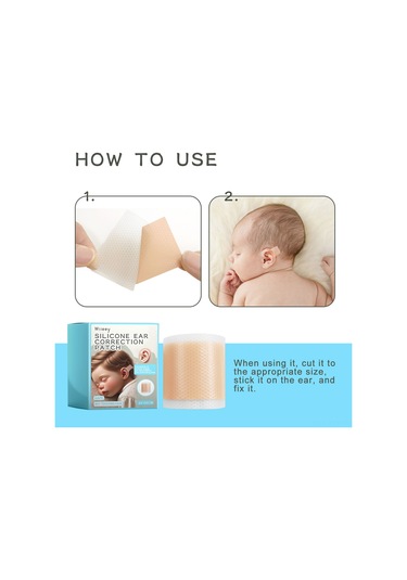 Yaleker Wiieey Bebek Kulak Düzeltme Yapışkanı: Yumuşak Silikon, Nefes Alabilir, Su Geçirmez, Güvenli Ve Rahat Kullanım