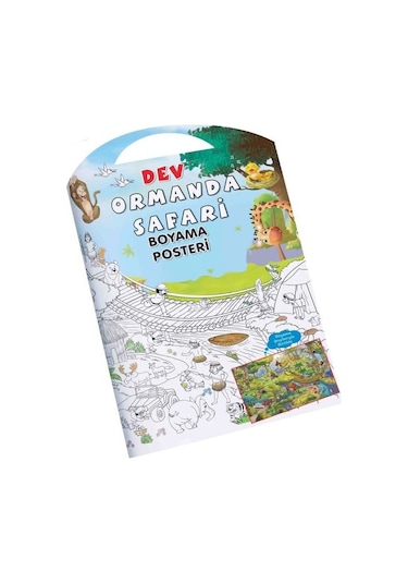 Dev Ormanda Safari - Boyama Posteri
