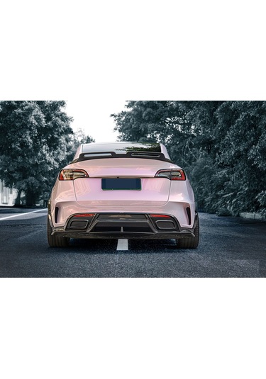 Tesla Y Model Turbo Bagaj Üstü Spoiler Pianoblack