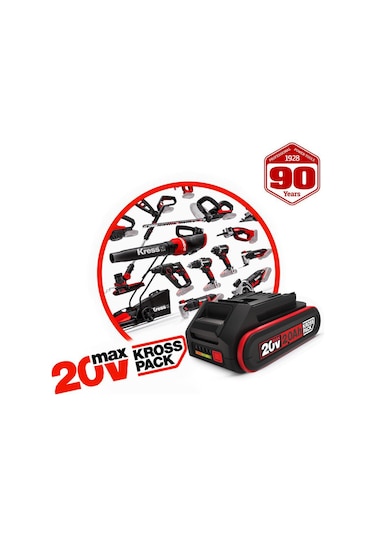 Kress Kad21 20volt 4.0ah Li-ion Krosspack 2 Adet Akü Ve Akü Şarj Cihazı