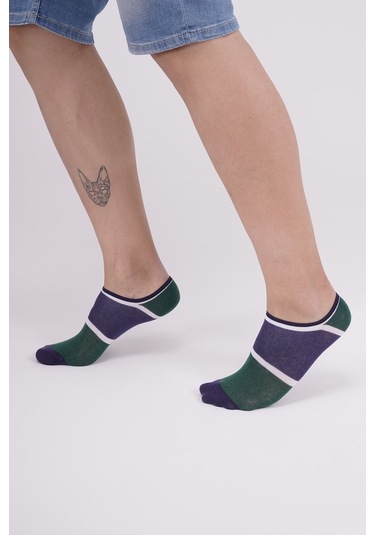 The Socks Company 3 Çift Özel Kutulu Erkek Görünmez Çorap 23SDCR152P Gri