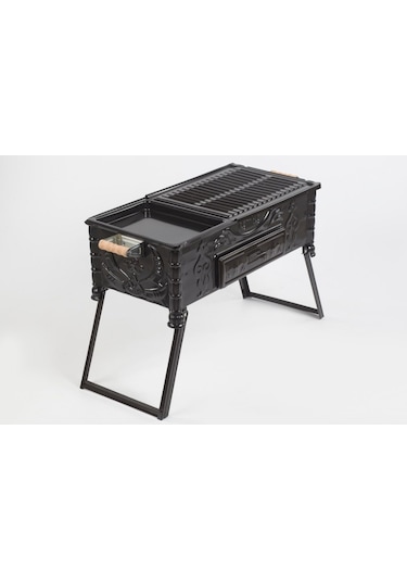 Cemre C16 Tavalı Ayaklı Kömürlü Mangal 60 CM