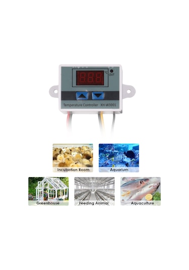 Vkemall XH-W3001 Dijital Lcd Ekran Sıcaklık Kontrol Cihazı Mikrobilgisayar Termal Regülatör