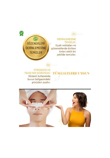 Siyah Nokta Ve Gözenek Temizleyici Burun Bandı 10 Lu Pürüzsüz Ve Temiz Cilt İçin Etkili Çözüm