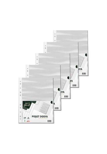 Gen-of A4 Poşet Dosya 100 'Lü 5 Paket