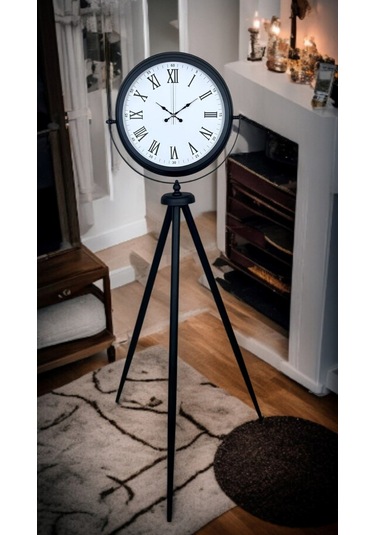 Black Elegance Tripod Ayaklı Saat Siyah