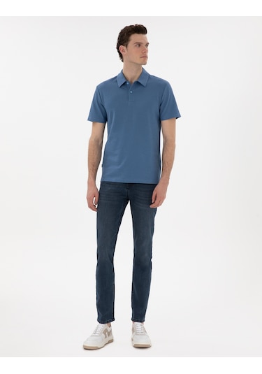 Pierre Cardin Erkek Mavi Tişört 50307581-vr036 Mavi