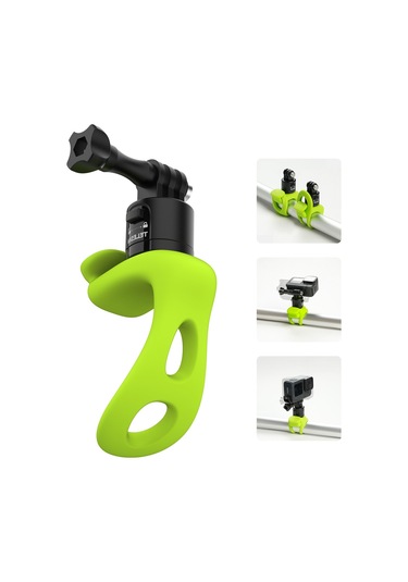 Telesın Spor Kamera Askısı Montajlı Silikon Sarma Bandı Yeşil
