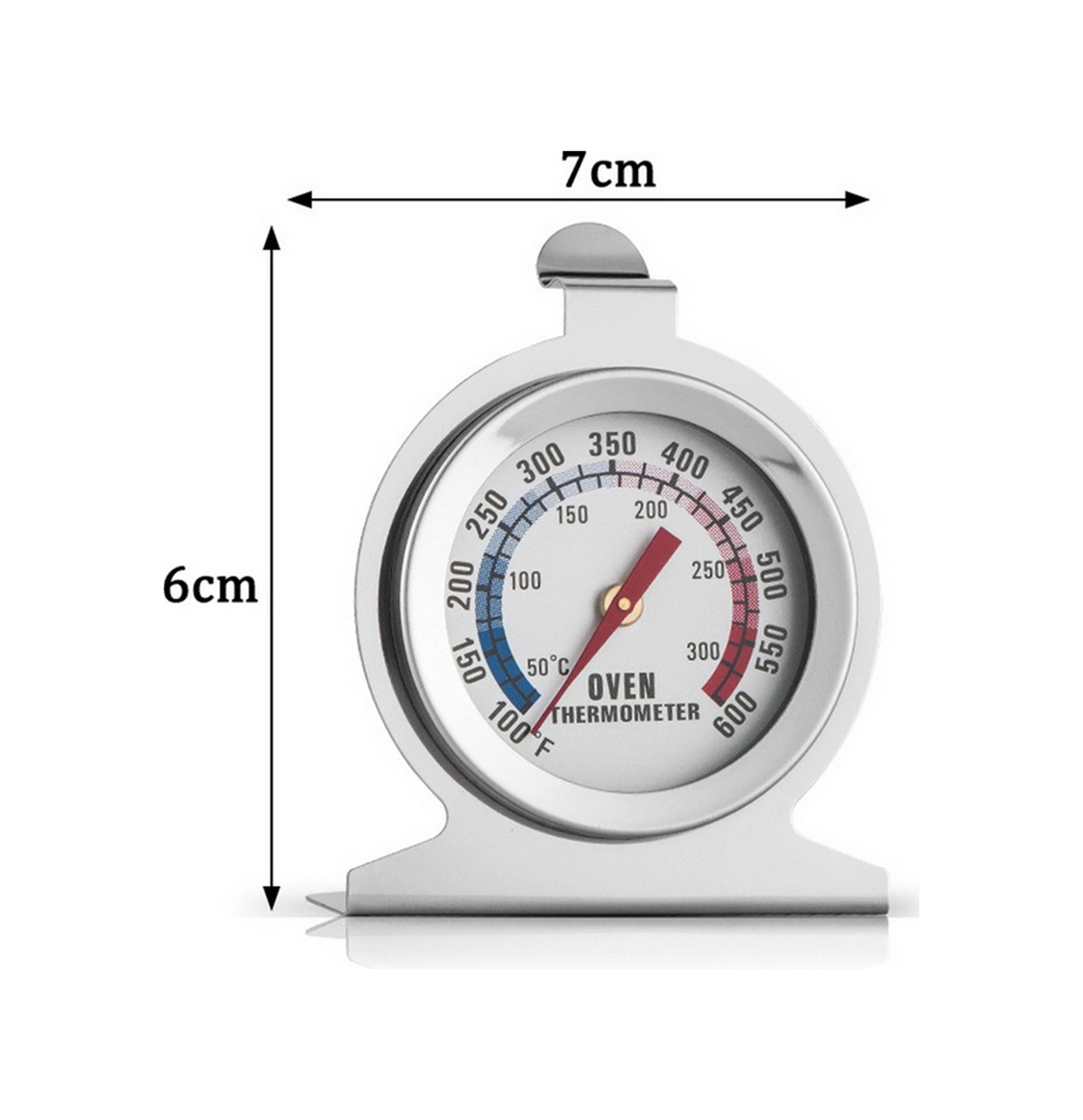 Youmex Stainless Steel Fırın Termometresi, 50-300 C/100-600 F Aralığında, Çift Ölçekli, Tek Adet