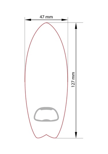 Sörf Tahtası Magnet Açacak Vgsrf 250 Adet Beyaz