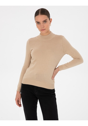 Pierre Cardin Kadın Bej Kazak /triko 50315768-vr011 Bej