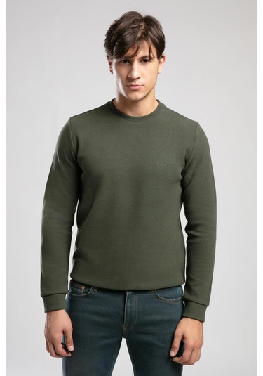 Lee Cooper Erkek Sweat 261 Lcm 241063 5203 Açık Haki Açık Haki