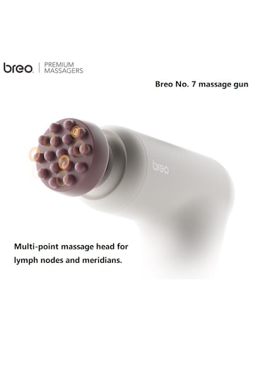 Breo Massage Gun M0220 - Isı Terapili, Fırçasız Motorlu Ve Taşına Gri