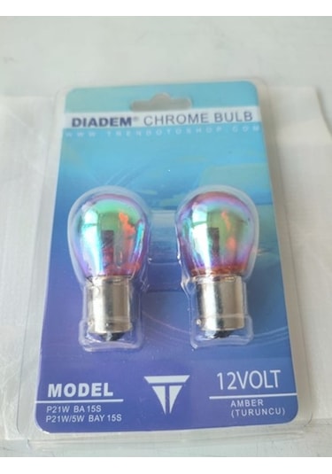 2 Adet Diadem Sinyal Park Ampulü 93 Tip Tek Duy Amber Turuncu