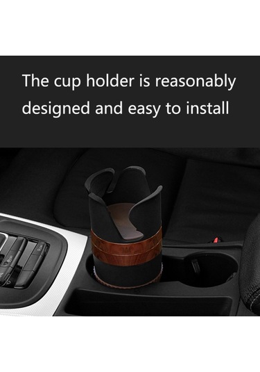 Suitu R151-4 Araba Hava Outlet Depolama Su Kupası Tutucu Cep Telefonu Navigasyonu Çok Fonksiyonlu Saklama Kutusu Maun 1 Adet