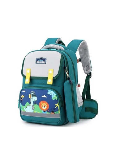 Çocuk Okul Çantası Kayropraktik Bel Küçültme Karikatür Sırt Çantası Hakan Katlı Beslenme Kabı 1rkw86 Yeşil