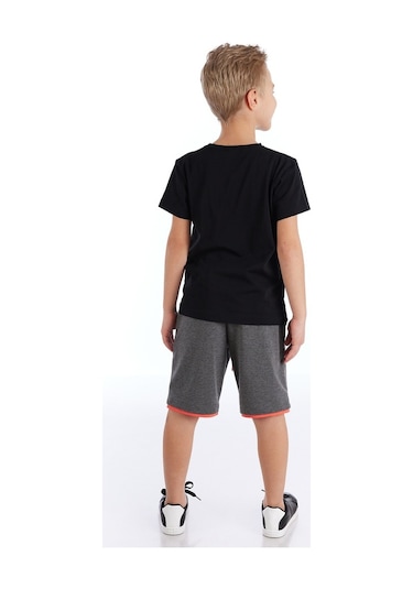 Denokids Mushi Big Bro Erkek Çocuk Şort Takım Çok Renkli