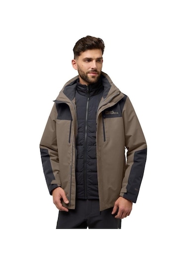 Jack Wolfskin Jack Wolfskın Jasper 3ın1 Jkt M Cold Coffee Erkek Outdoor Ceketi Kahve