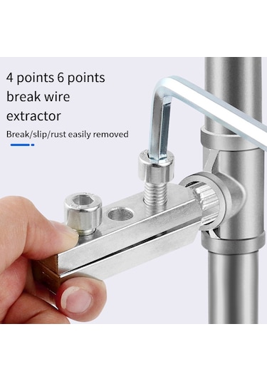 Musluk Açı Vanası Kırık Tel Çıkarıcı Vida Çıkarma Aracı GÜMÜŞ