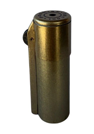 Promise Fırçalı Gold Yandan Kapaklı Tek Alevli Metal Benzinli Çakmak