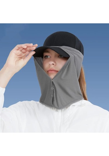 2pcs Çabuk Kuruyan Balıkçı Şapkası Yüz Boyun Güneşlik Maskeleri