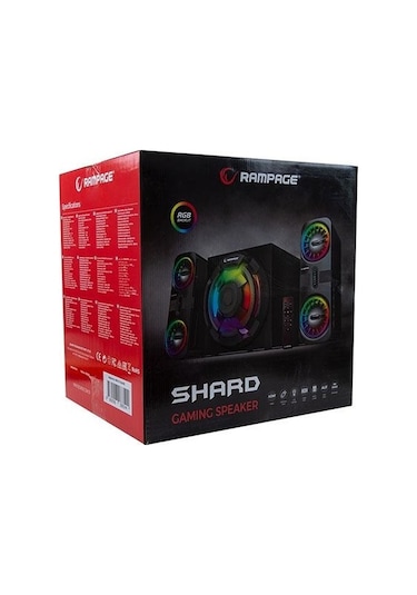 Rampage Rms-311 Shard 2+1 80W Müzik Seti - Siyah